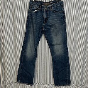 American Eagle Outfitters Men's Dark Blue Bootcut Jeans